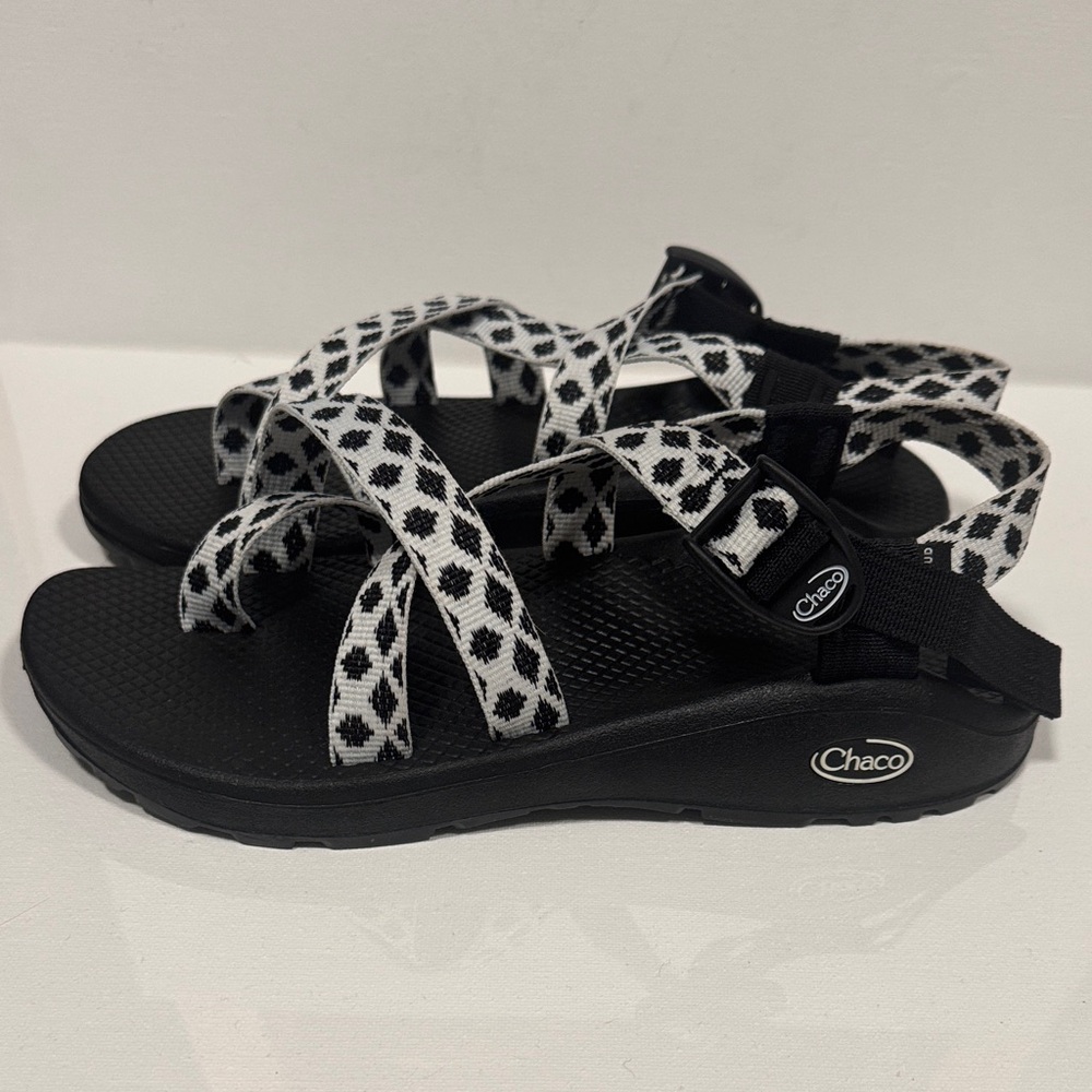 Chaco Black and White Patterned Sandals - Picture 2 of 4